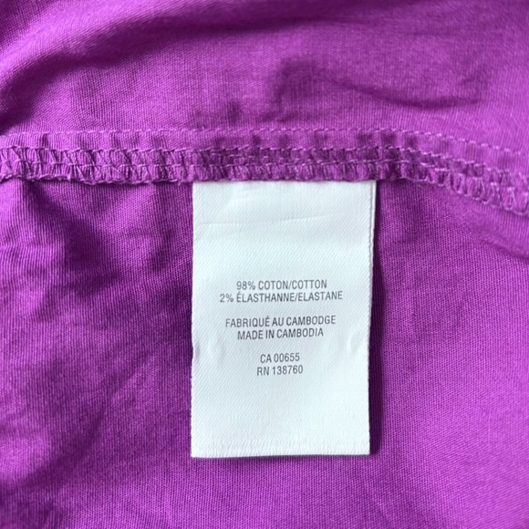 NWOT, Reitmans, Women's Plus Size Poplin Shorts, 22W, Purple - Picture 6 of 7